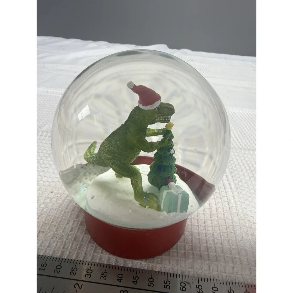 Tyrannosaurus Rex Dinosaur Snow globe T-rex Snowglobe Waterglobe Christmas
